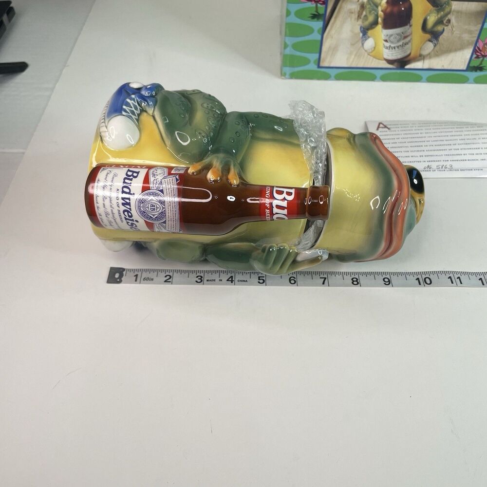 Vintage Budweiser Frog Character Stein 1996 Limited Edition #5863 / 10000 - Picture 7 of 7